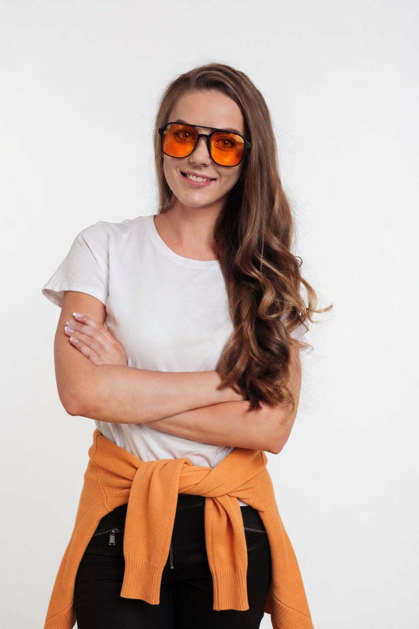 Koningsdag Pilot Zonnebril - Oranje Zwart